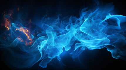 The blue flame special background