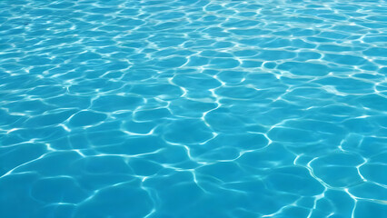 Obraz premium empty blue water banner with copy space beautiful abstract water texture background concept. blue water surface