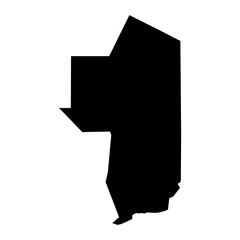 Ennedi Ouest Region map, administrative division of Chad. Vector illustration.