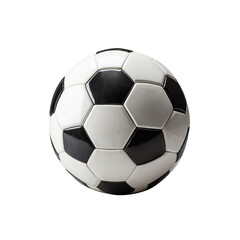 Obraz premium Soccer ball, isolated on a transparent background. AI generative