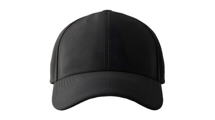 black baseball cap mockup front view PNG, generative ai - obrazy, fototapety, plakaty
