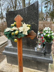 Tombstones in the public cemetery