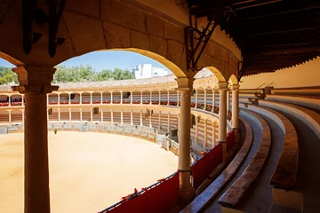 Foto op Plexiglas Plaza de Toros, Bullring in Ronda, opened in 1785, one of the oldest and most famous bullfighting arena in Spain. Andalucia. © Irina Schmidt