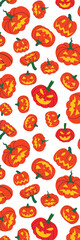 Orange White Halloween Bookmark