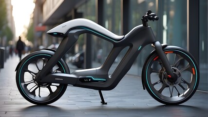 A futuristic e bike with integrated Ai navigation for efficient urban communting