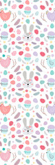 Easter animals pattern bookmark