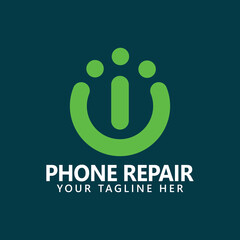 phone repair logo design