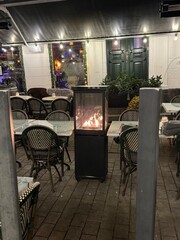 Historic houses in the central street of Viborg, Denmark