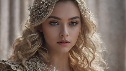 Close up portrait of a glamour model © Creative