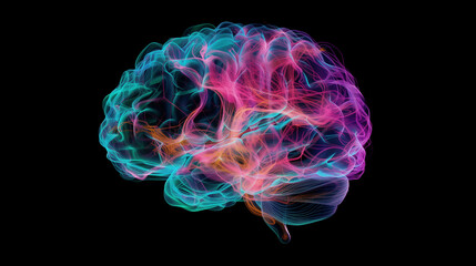 A computer generated image of a human brain