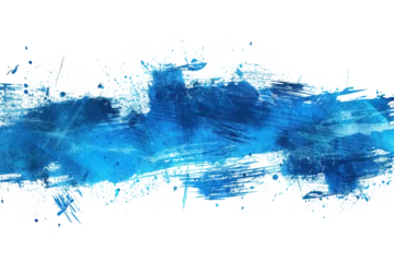 Fotobehang neon blue grunge and scratch effect background texture with transparent background splash effect © Martin