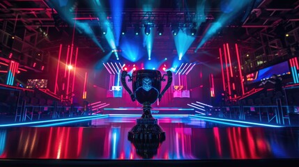 gold cup neon lights esports