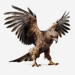 Obraz premium Griffon bird on a white background