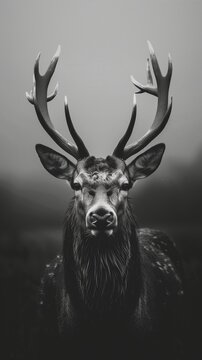 Wallpaper for your phone, background for the screen of your smartphone with the image of a beautiful wild deer