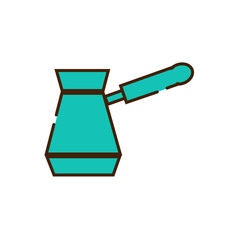 Coffee pot icon vector design template