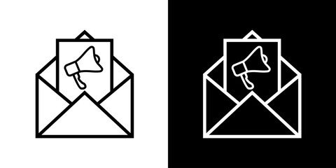 Newsletter, automation, segmentation, metrics, email campaigns Icon