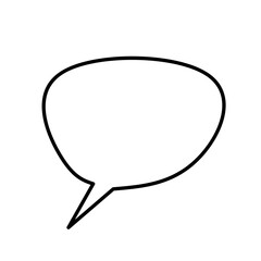 Blank space  bubble speak, messages or thoughts. Illustration Isolated on transparent background