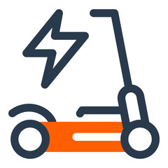 Stylish Scooter Design for Urban Mobility Vector Icon Illustration