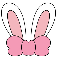 cute Easter bunny rabbit cartoon ears