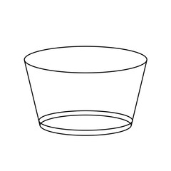 透明の空の器イラスト