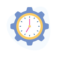 Grab this Beautifully designed time management icon in flat style