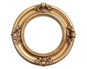 Obraz premium Classic vintage frame photo isolated on transparent background