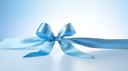 festive blue holiday ribbon