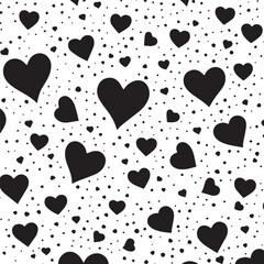 black hearts background