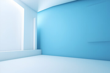 Obraz premium empty room with wall made by midjourney