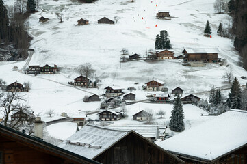 The beautiful Swiss alpine village of Grindelwald
