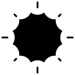 Sun Glyph Icon