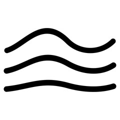 Ocean Glyph Icon
