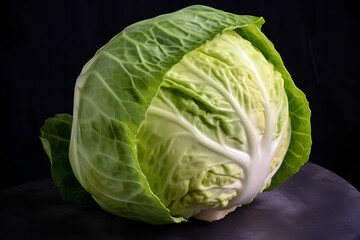 head of cabbage made by midjourney