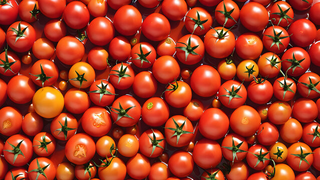 Field of Tomato the vibrant La Tomatina festival in Buñol, Spain, is suitable for wallpaper in an ultra theme.