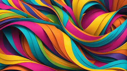 A flat soft, smooth abstract background resembling the vibrant atmosphere of a festival, with colorful abstract elements. Suitable for use as a wallpaper.