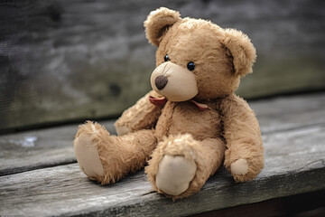 brown teddy bear made by midjourney