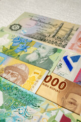 chinese yuan and euro banknotes