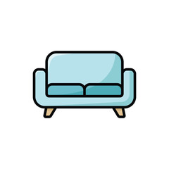 sofa icon vector design template in white background