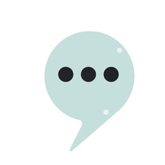 speech bubble message icon vector illustration design graphic flat style 