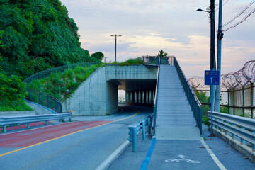 Wooden Ramp over Piam Tunnel in Gangneung City
