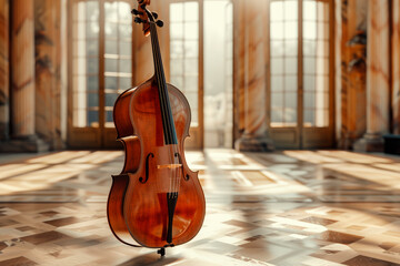  Cello at home or house for party music performance.