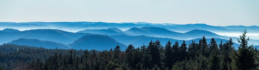 Blick vom Schliffkopf über den Nordschwarzwald