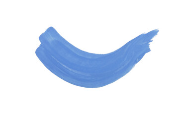 Blue watercolor painting isolated on transparent background. watercolor png.
