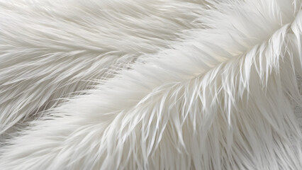 A close-up of white synthetic fur, suitable for use as a background wallpaper in an ultra theme.