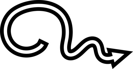 Arrow bold strokes, navigation, directions, cursor