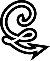 Arrow bold strokes, navigation, directions, cursor