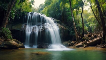 Fototapeta na wymiar waterfall in jungle
