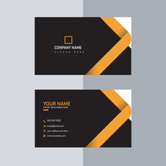Modern Creative Clean Corporate Business Card template simple vector design double sided name card layout in rectangle size portrait orientation horizontal illustration flat gradation inspiration.