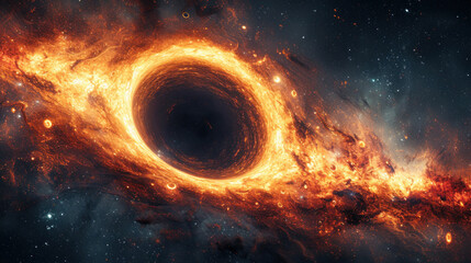 Artistic image of a black hole