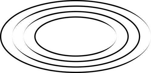 Fototapeta na wymiar Oval icons with lines. Geometric shape